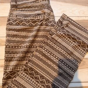 LRG Men's Geometric Patterned Khaki Chinos